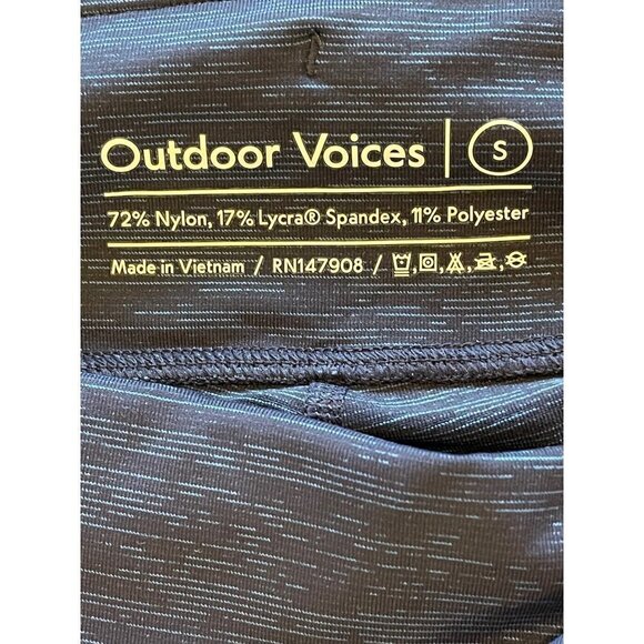 Outdoor Voices Navy Blue Space Dye Pull On Leggings Size‎ Small - Picture 6 of 7